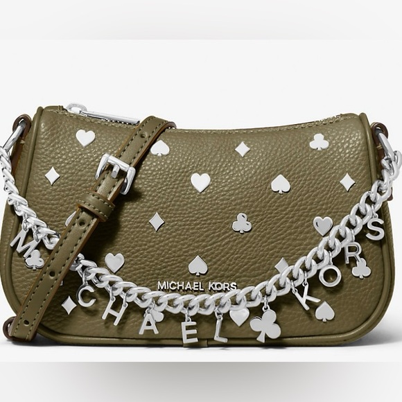 Michael Kors Carmella Small Embellished Convertible Crossbody Bag - Picture 1 of 5